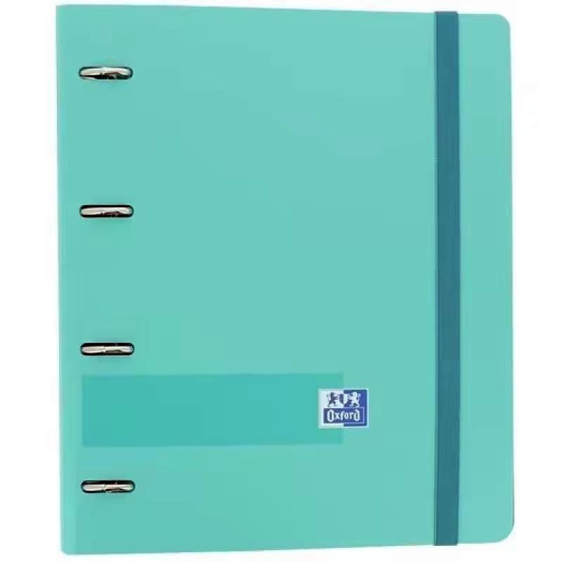 EUROPEANBINDER OXFORD TAPA PLASTICO A4 100 HOJAS 5X5 VERDE AQUA