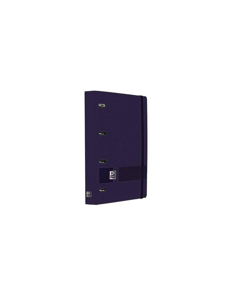 CARPETA  ANILLAS CON RECAMBIO OXFORD TAPA POLYFOAM TAMAÑO A-4+ 100 HOJAS 5X5 90GRS LILA