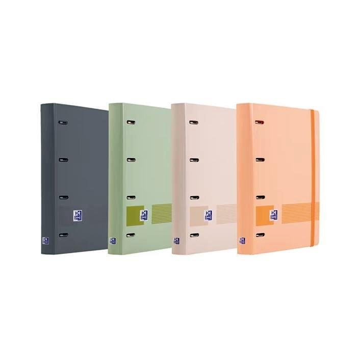 VAC26 (25) CARPETA ANILLA CON RECAMBIO OXFORD TAPA PLASTICO TAMAÑO A-4+ 100 HOJAS 5X5 BOREAL SURTIDOS (VAC-2025)