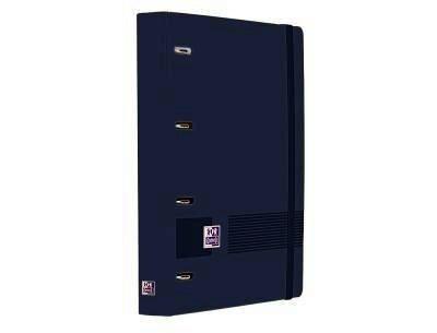 CARPETA  ANILLAS CON RECAMBIO OXFORD TAPA POLYFOAM TAMAÑO A-4+ 100 HOJAS 5X5 90GRS AZUL MARINO