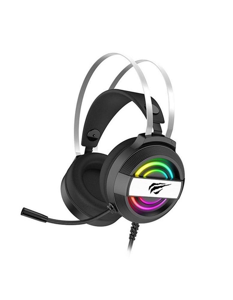 AURICULAR GAMING DOBLE JACK3.5MM +USB GAMENOTE GAMING CON MICROFONO INCORPORADO Y LUCES RGB HAVIT