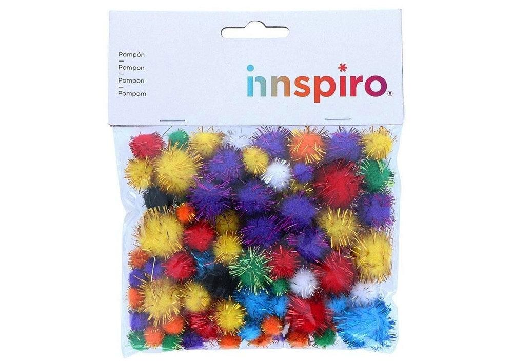 BOLSA POMPONES SURTIDOS BRILLANTES 78U
