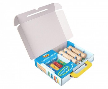 MY FIRST PLASTILINA BABY JOVI MI PRIMER KIT DE MODELAJE CON RODILLOS DE MADERA (4 PASTILLAS 38 GR + 3 RODILLOS) (+ 12 MESES)
