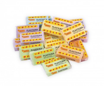 (25) PLASTILINA JOVI 50GR CAJA DE 30U COLORES PASTELES