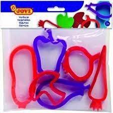 MOLDES PLASTILINA VERDURAS BOLSA DE 6