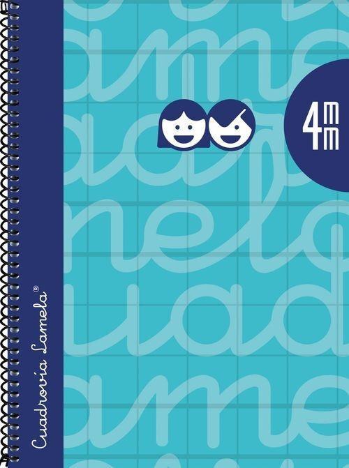 CUADERNO LAMELA TAPA EXTRADURA 4º 4MM AZUL TURQUESA