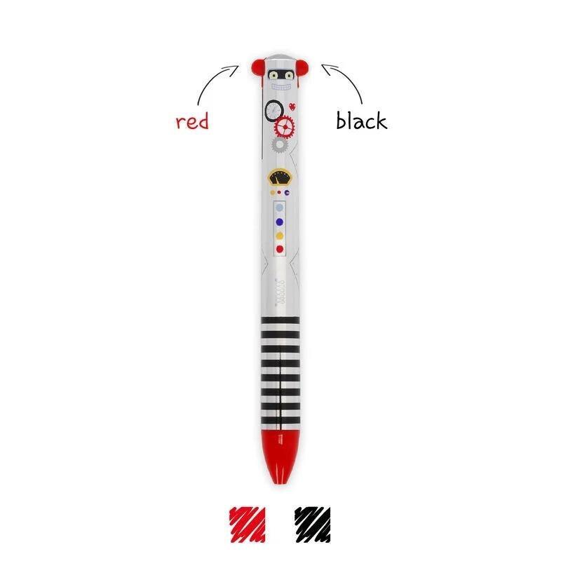 BOLIGRAFO 2 COLORES CLICK&CLACK ROBOT