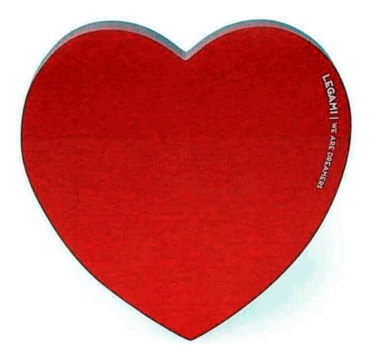 BLOC DE NOTAS ADHESIVAS LEGAMI CORAZON