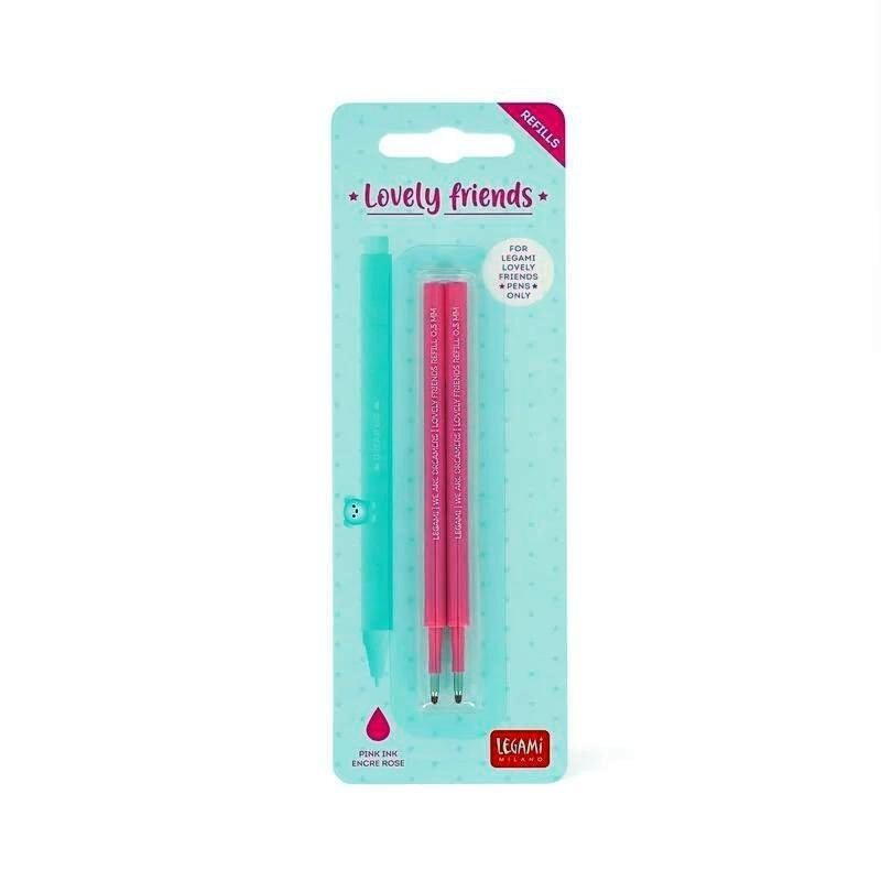 SET 2 RECAMBIOS BOLIGRAFO GEL LEGAMI ROSA