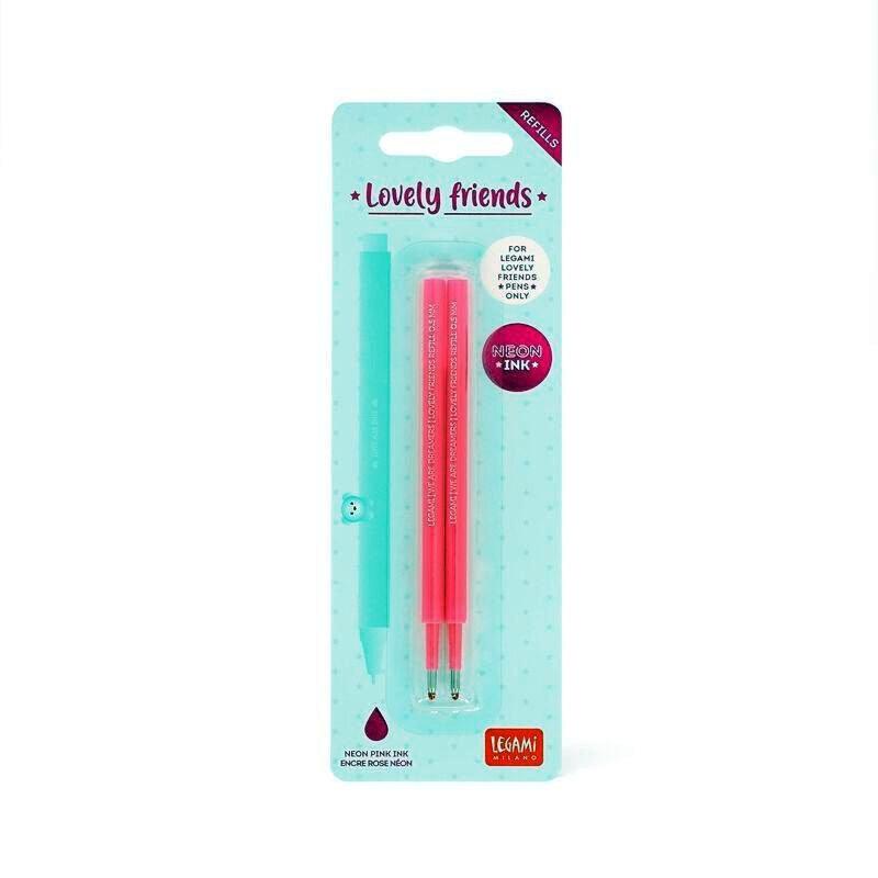SET 2 RECAMBIOS BOLIGRAFO GEL LEGAMI ROSA NEON