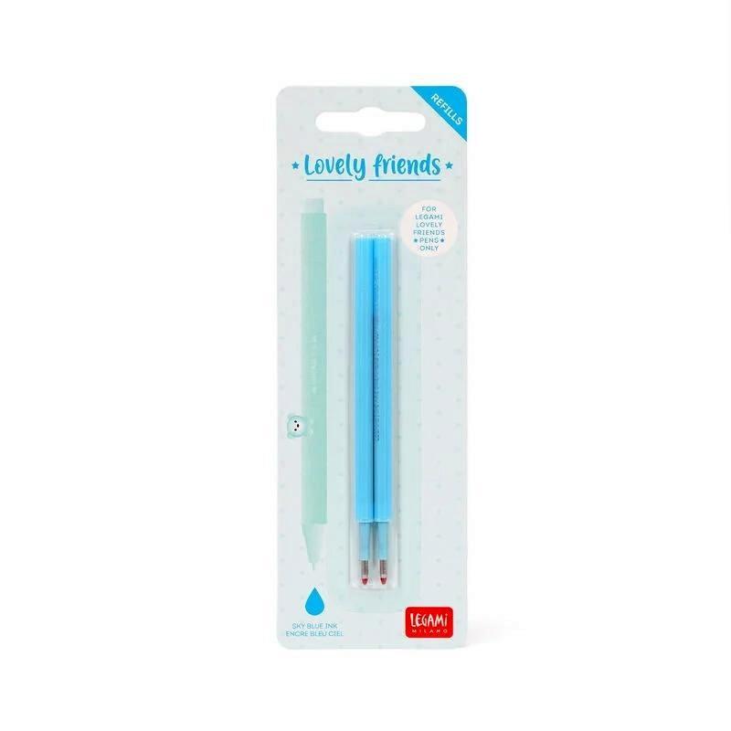 SET 2 RECAMBIOS BOLIGRAFO GEL LEGAMI AZUL CIELO