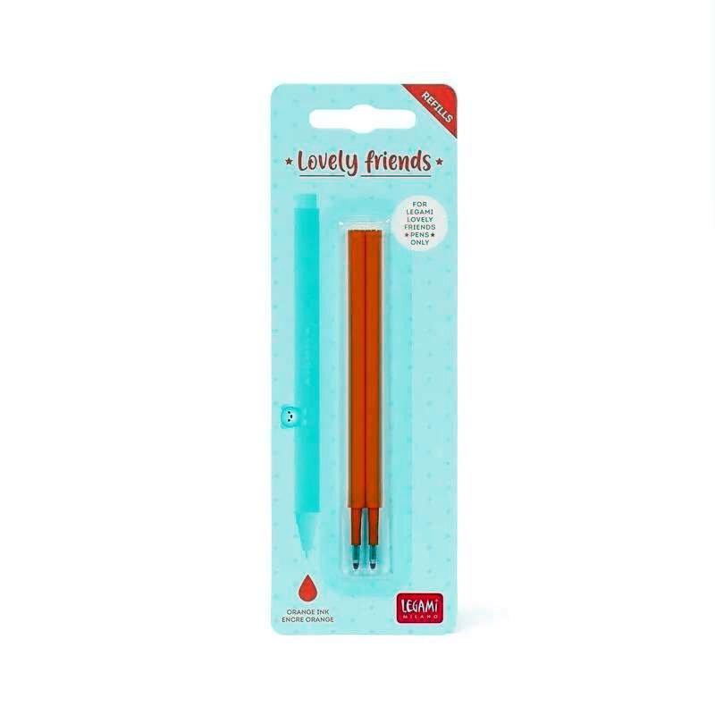 SET 2 RECAMBIOS BOLIGRAFO GEL LEGAMI NARANJA