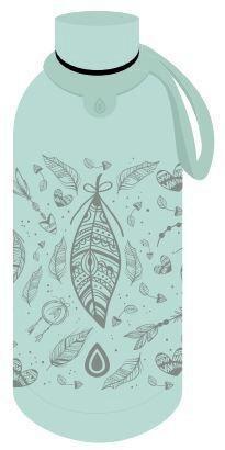 BOTELLA ACERO INOXIDABLE 500ML HOJA VERDE