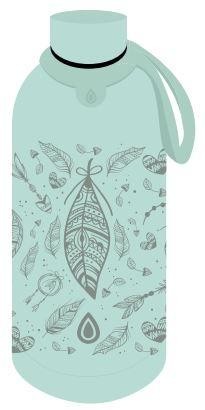 BOTELLA ACERO INOXIDABLE 500ML HOJA VERDE