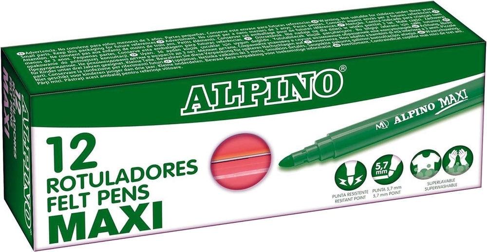 ROTULADORES ALPINO MAXI COLOR SALMON CLARO 12 U