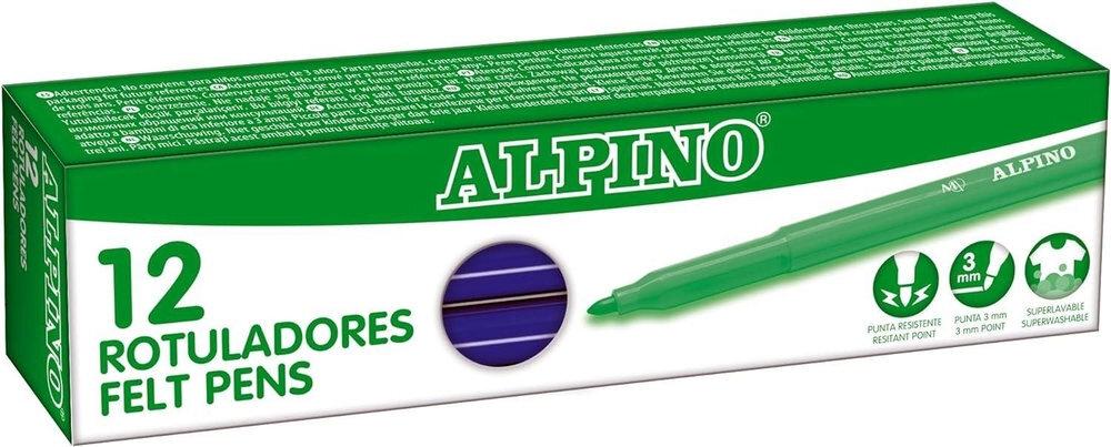 ROTULADORES ALPINO MAXI COLOR AZUL OSCURO 12 U