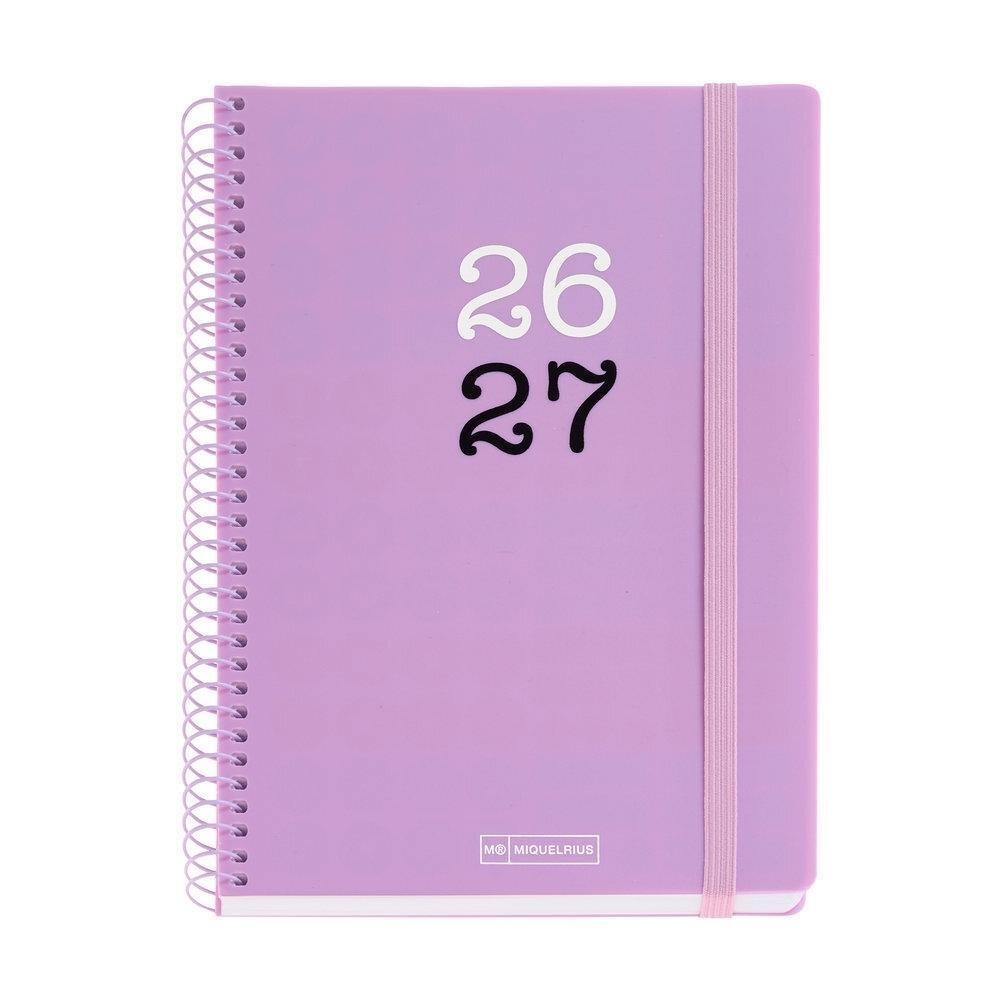 AGENDA ESCOLAR 2026-2027 MIQUELRIUS PLUS S/V COLL.LILA