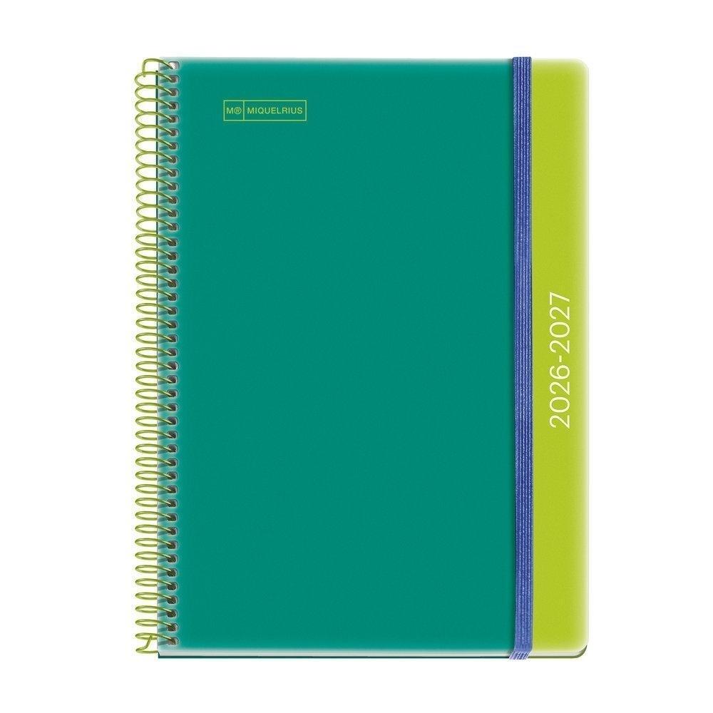 AGENDA ESCOLAR 2026-2027 MIQUELRIUS PLUS S/V COLLEGE TONE GREEN-LIME
