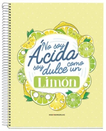 CUADERNO A4 NOTEBOOK 1 MISSBORDERLIKE - NO SOY LIMON