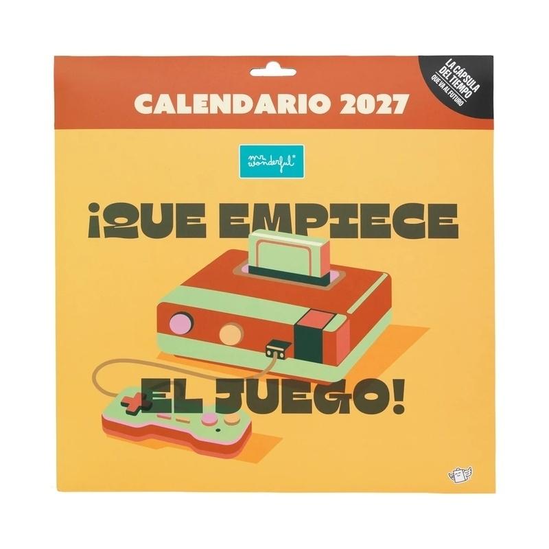 CALENDARIO PÓSTER MR WONDERFUL ANUAL 2027 - ¡QUÉ EMPIECE EL JUEGO!