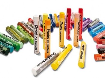(22T) PENTEL PASTELES DE ACEITE CAJA 50 UNIDADES COLORES BRILLANTES MUY SURTIDOS PHN-50