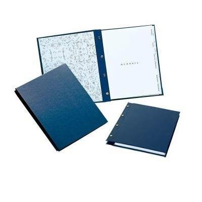 CARPETA TORNILLOS PIEL GUAFLEX COLOR AZUL