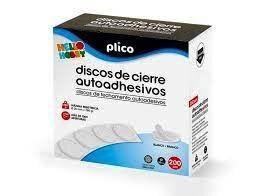 DISCOS VELCRO FORMATO ESCOLAR ROLLO DE 200U COLOR BLANCO