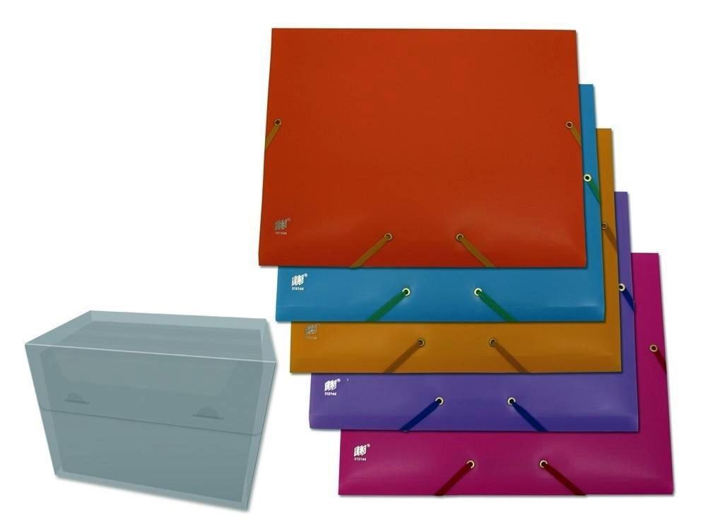 CARPETA POLIPROPILENO GOMAS Y SOLAPA A4 BASICO