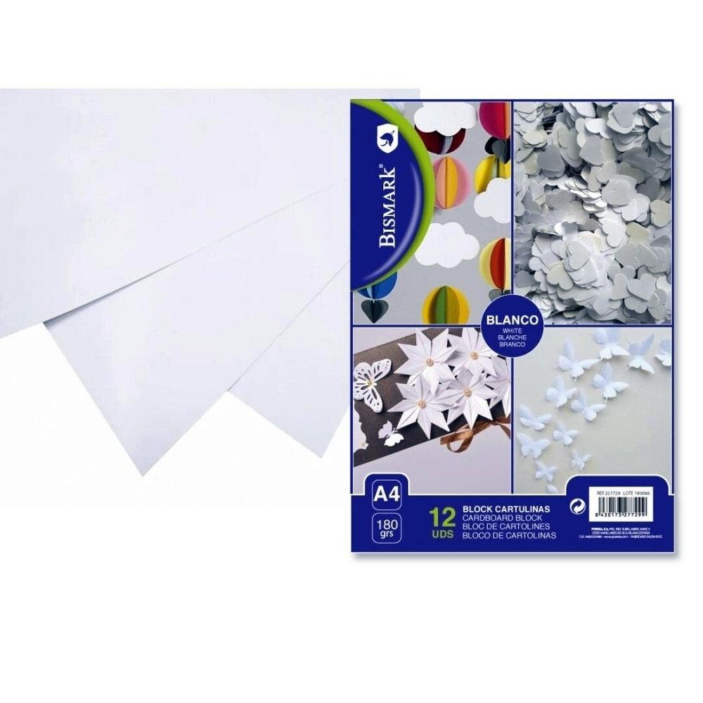 BLOC CARTULINA BLANCA 12 HOJAS