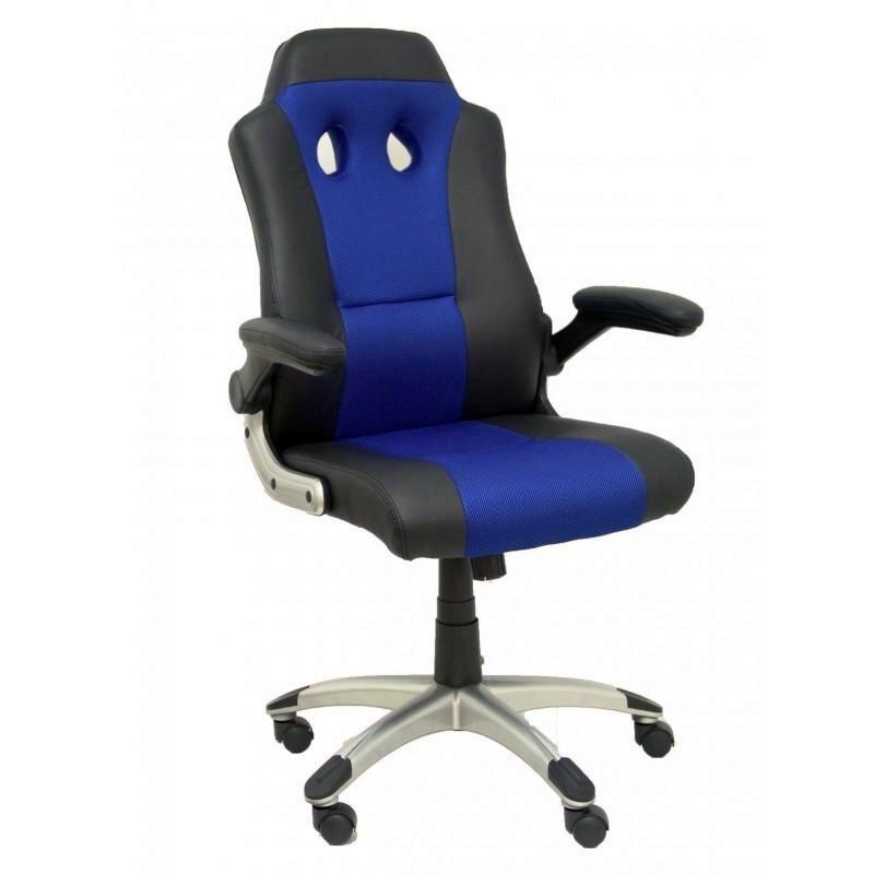 SILLA GAMING TALAVE SIMILPIEL NEGRO Y AZUL