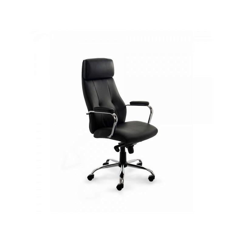 ROCADA SILLON DIRECCION SIMIL PIEL NEGRO BRAZOS FIJOS RD986V22