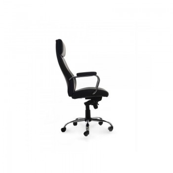 ROCADA SILLON DIRECCION SIMIL PIEL NEGRO BRAZOS FIJOS RD986V22
