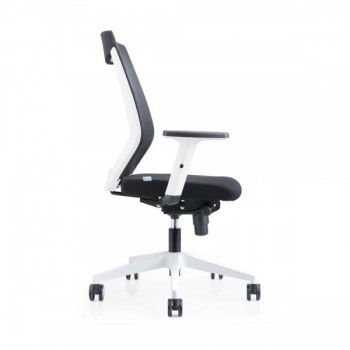 SILLA OPERATIVA CON ASIENTO TAPIZADO Y BRAZOS