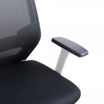 SILLA OPERATIVA CON ASIENTO TAPIZADO Y BRAZOS