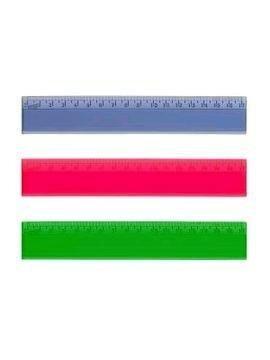 REGLA DE 17 CM. COLORES SURTIDOS