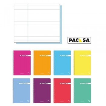 CUADERNO PACSA FOLIO TAPA POLIPROPILENO  PAUTA 2,5MM