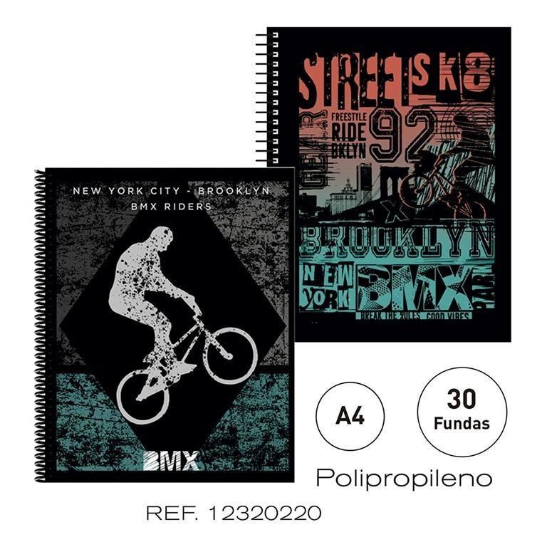 CARPETA 30 FUNDAS EXTREME