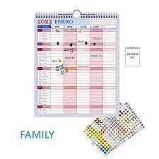 CALENDARIO ANUAL 2027 SENFORT PARED MULTICOLOR 32,5X27CM