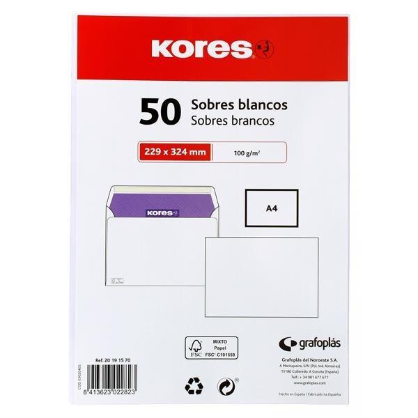 PACK 25 SOBRES MARCA KORES BLANCO