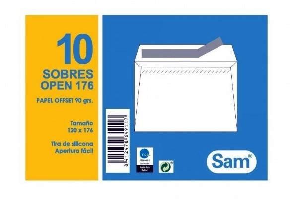 PAQUETE DE 10 SOBRES OPEN 90 GRAMOS