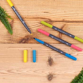 ESTUCHE DE 36 ROTULADORES STAEDTLER DOBLE PUNTA PINCEL 1 - 6 mm