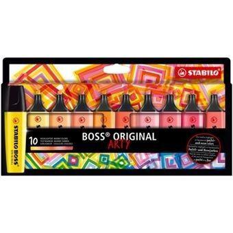 Estuche 10 Stabilo Boss colores cálidos