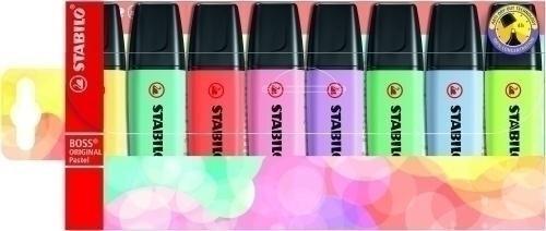 ESTUCHE FLUORESCENTES STABILO BOSS 8 COLORES SURTIDOS