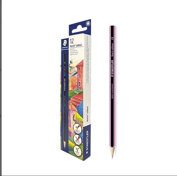 STAEDTLER CAJA 12 LAPICES ROSA NORIS COLOUR 185