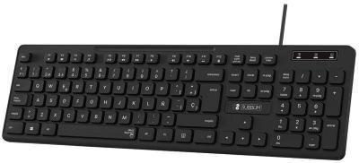 TECLADO USB SILENCIOSO SUBBLIM COLOR NEGRO