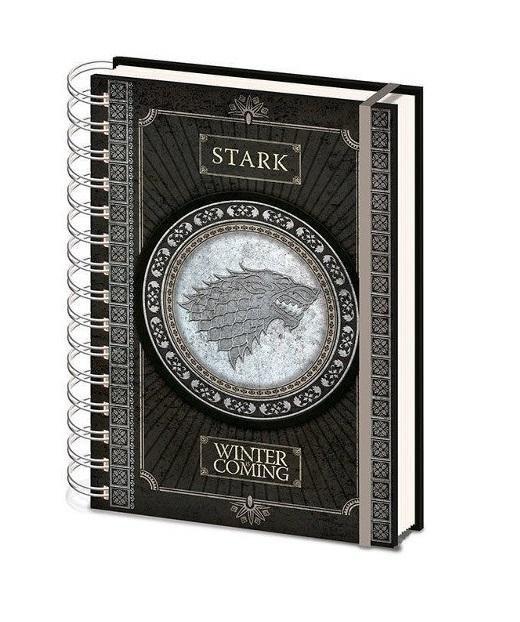 CUADERNO A5 JUEGO DE TRONOS STARK