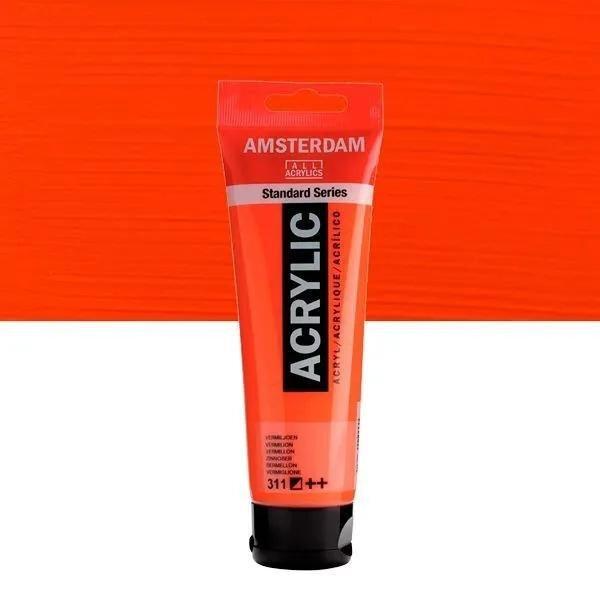 ACRÍLICOS AMSTERDAM TUBO 120 ML BERMELLÓN 311