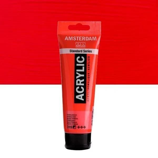 ACRÍLICOS AMSTERDAM TUBO 120 ML ROJO PYRROLE 315