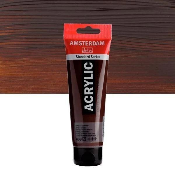 ACRÍLICOS AMSTERDAM TUBO 120 ML TIERRA SOMBRA TOSTADA 409