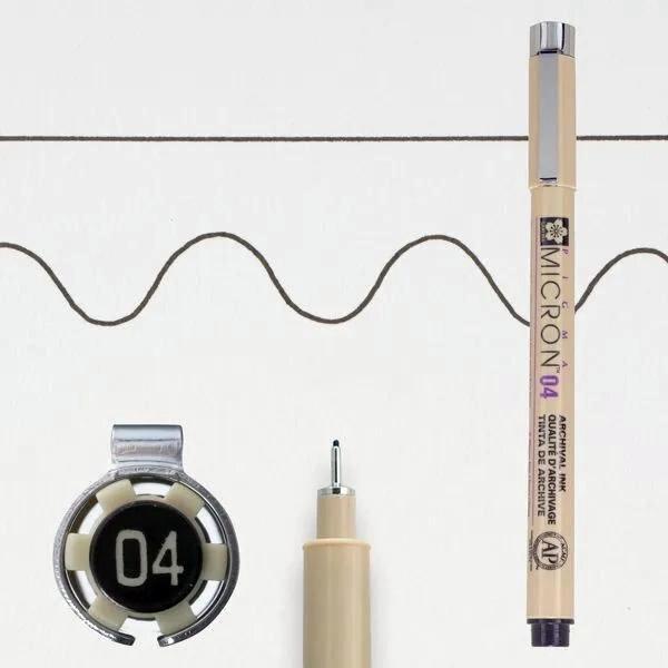 ROTULADOR CALIBRADO SAKURA PIGMA MICRON 04 - 0.40 MM - NEGRO